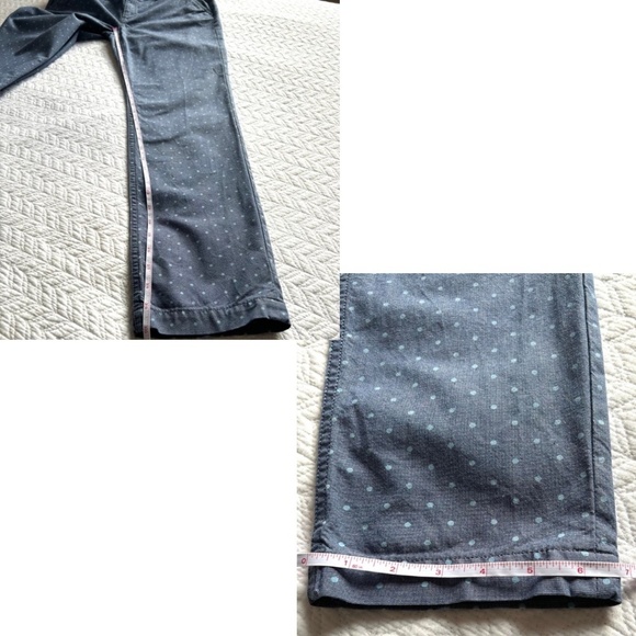 Tommy Hilfiger Cotton Chambray Pants with Blue Polka Dots Size 6 - Picture 7 of 12